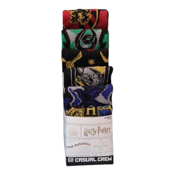 Harry Potter Mens Crew Socks 8-12 - Picture 1 of 4